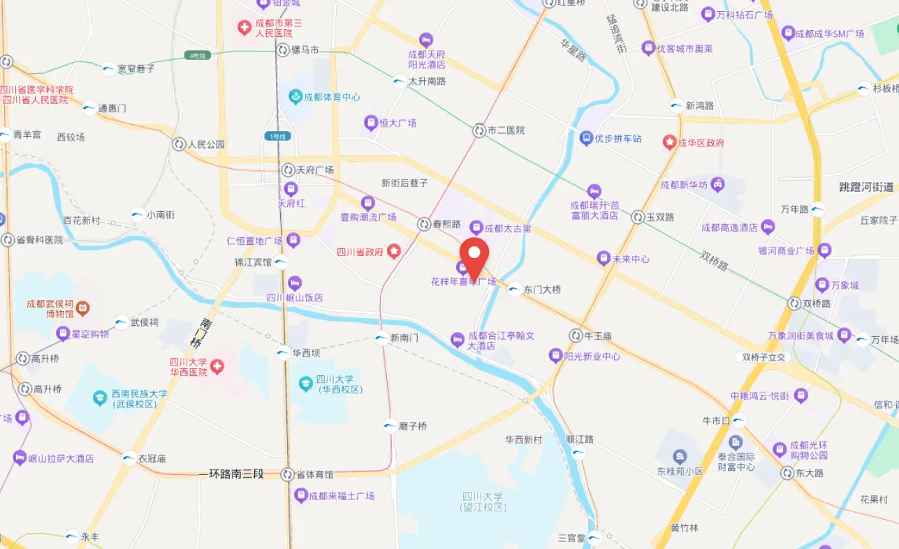 西部国际金融中心位置地图